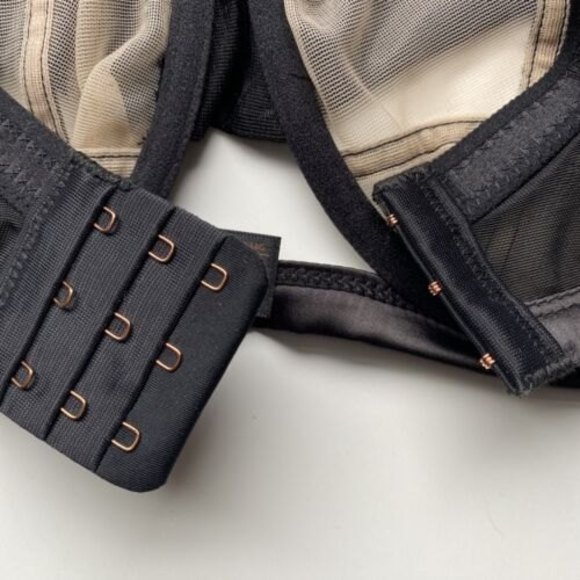 Scantilly Curvy Kate Black Sheer Balconette Bra . New With Tags - Picture 4 of 10